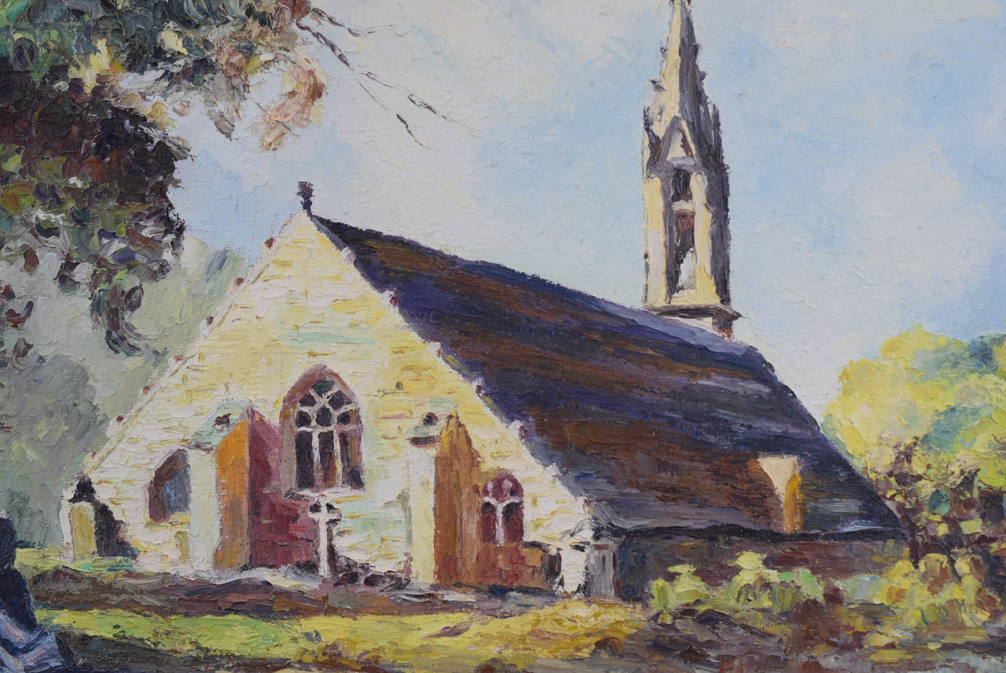 Oil Painting of a Church