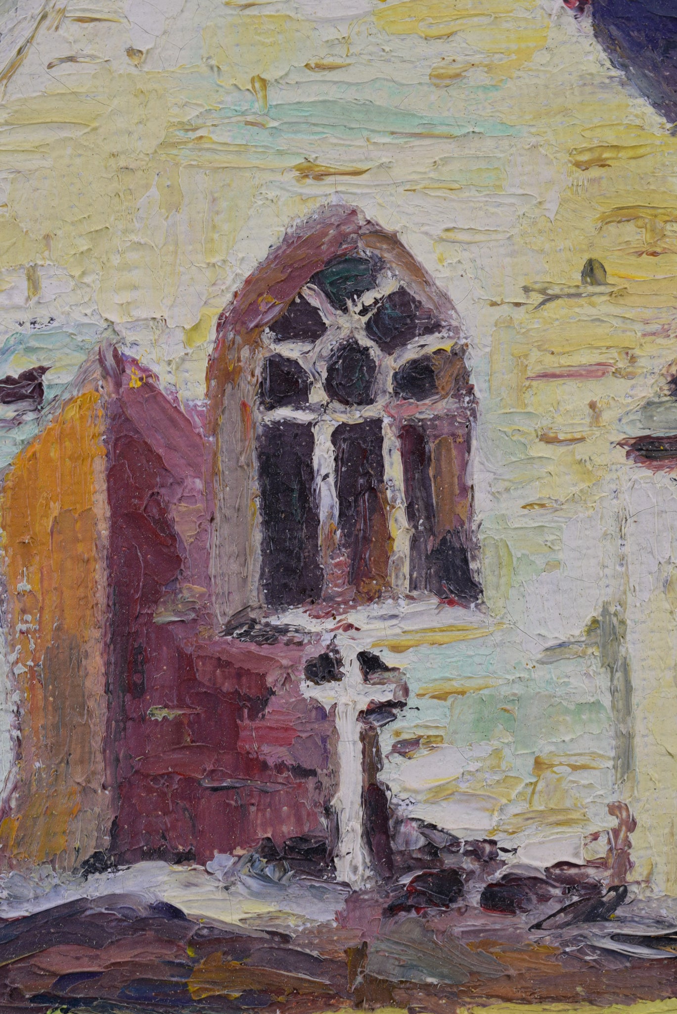 Oil Painting of a Church