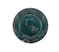 Saint Joan of Arc Ducky Blue Majolica Wall Plate Paris