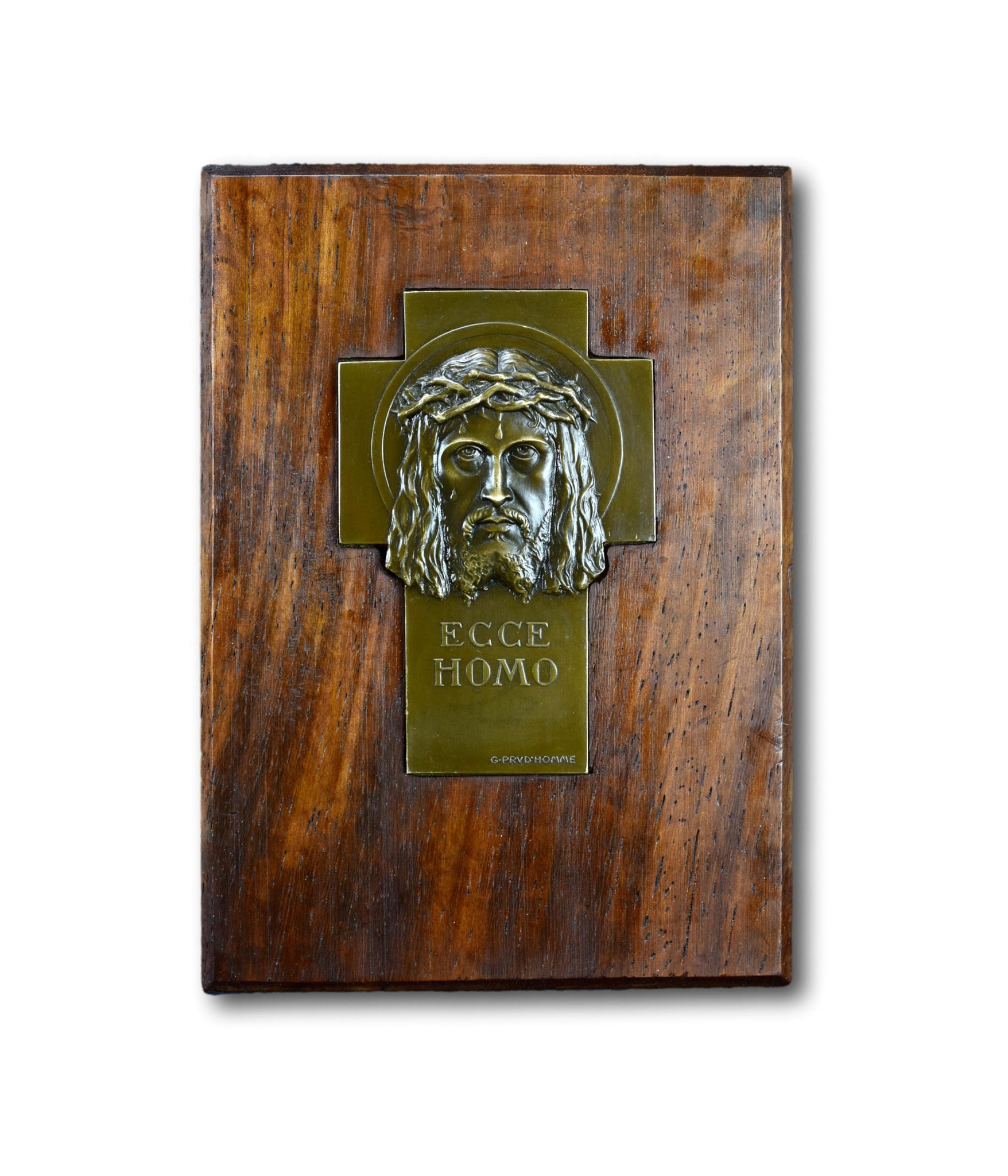 Bronze Ecce Homo Holy Face Jesus By G Prud'Homme