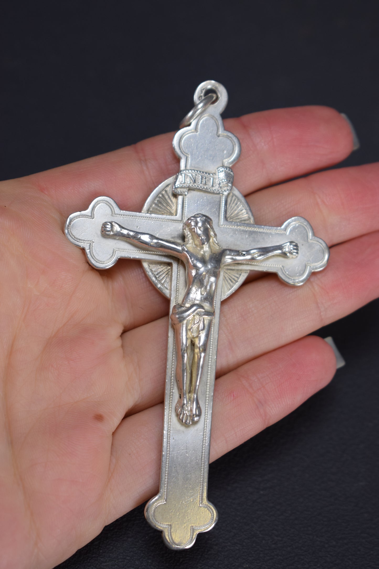 Crucifix en Argent Massif par A Chertier