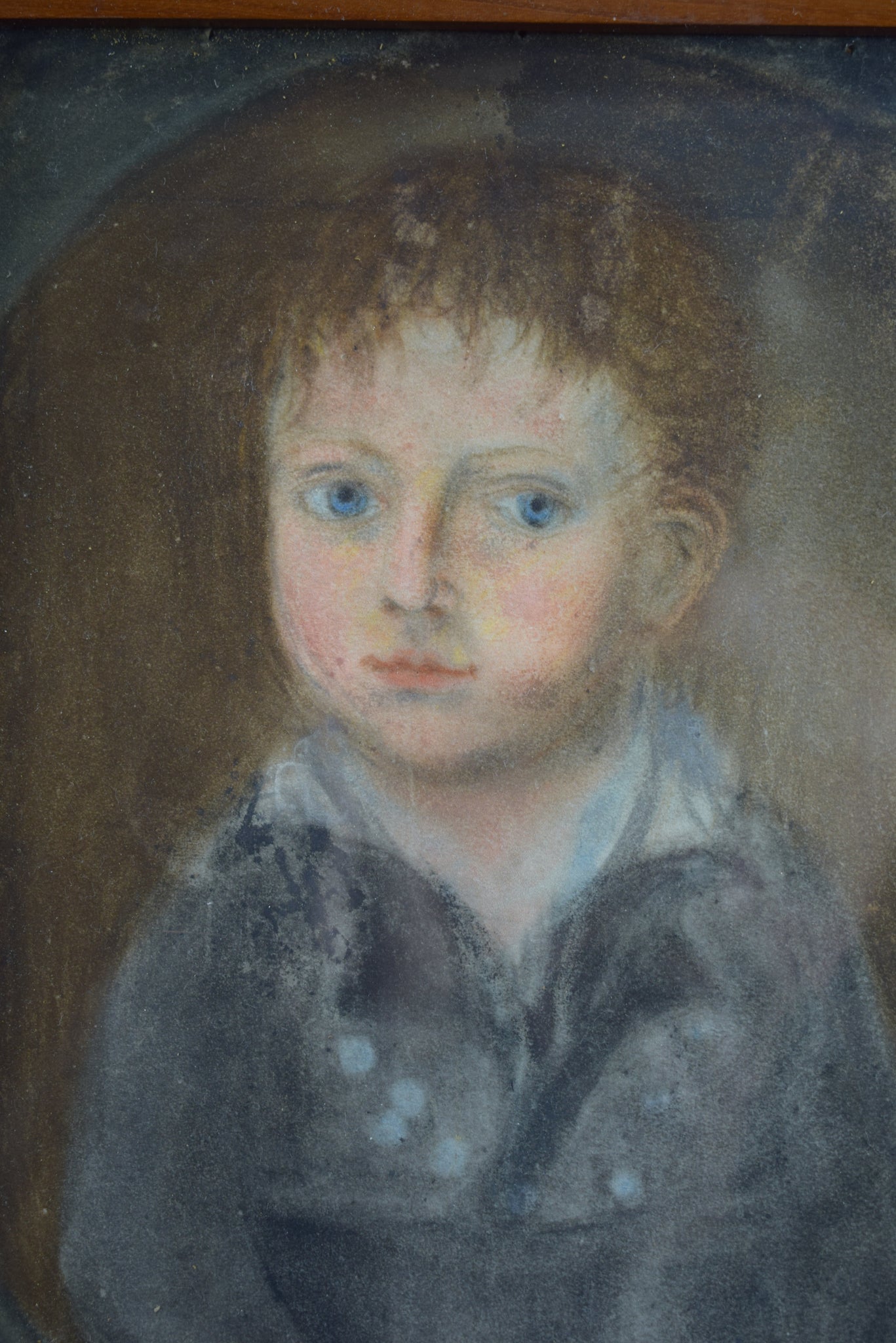 Oil Painting Portrait of a Child Empire period