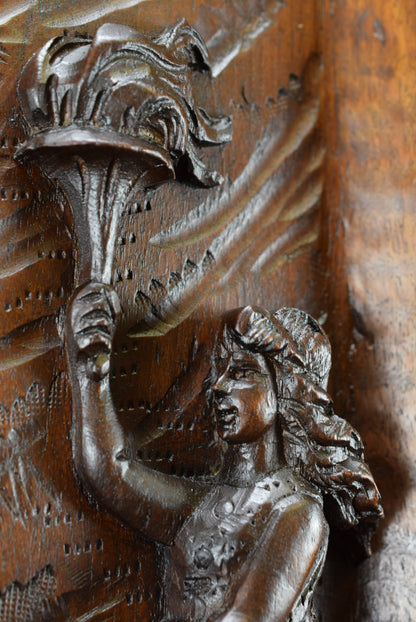 Olympiads Carved Wood Door