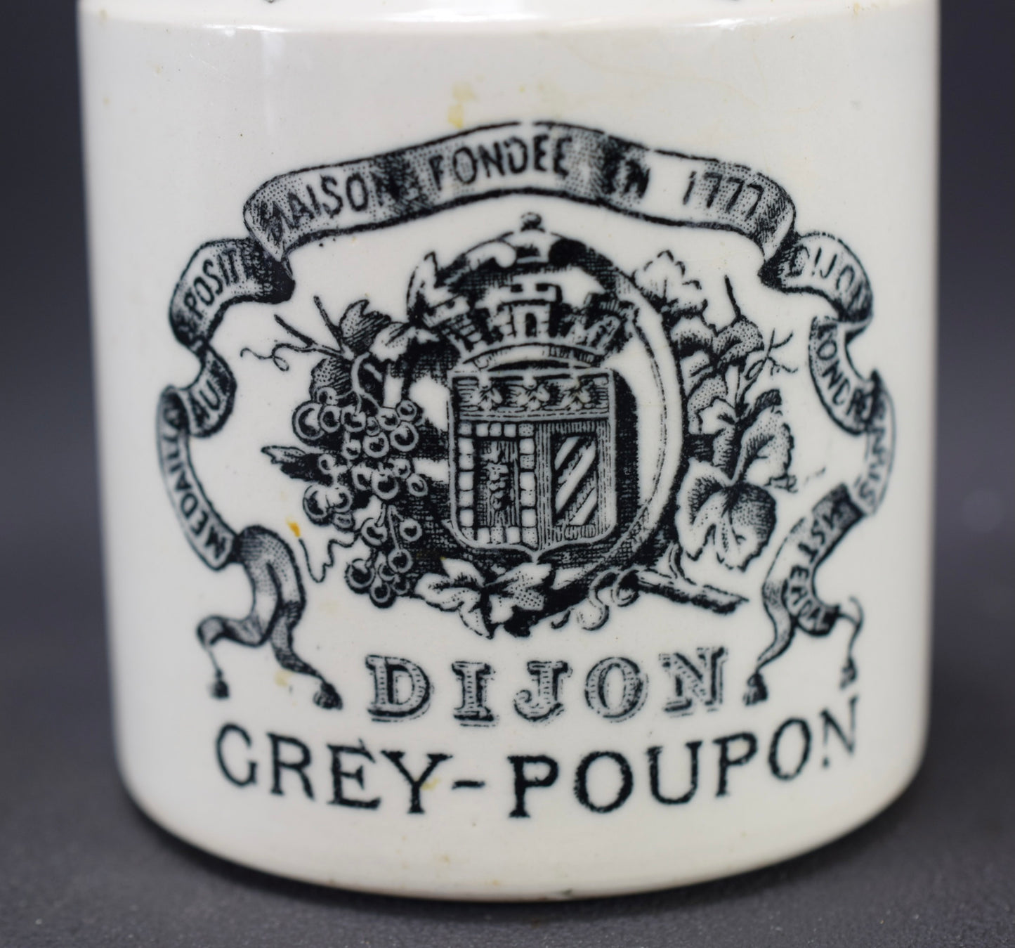 Moutardier Poupon Gris