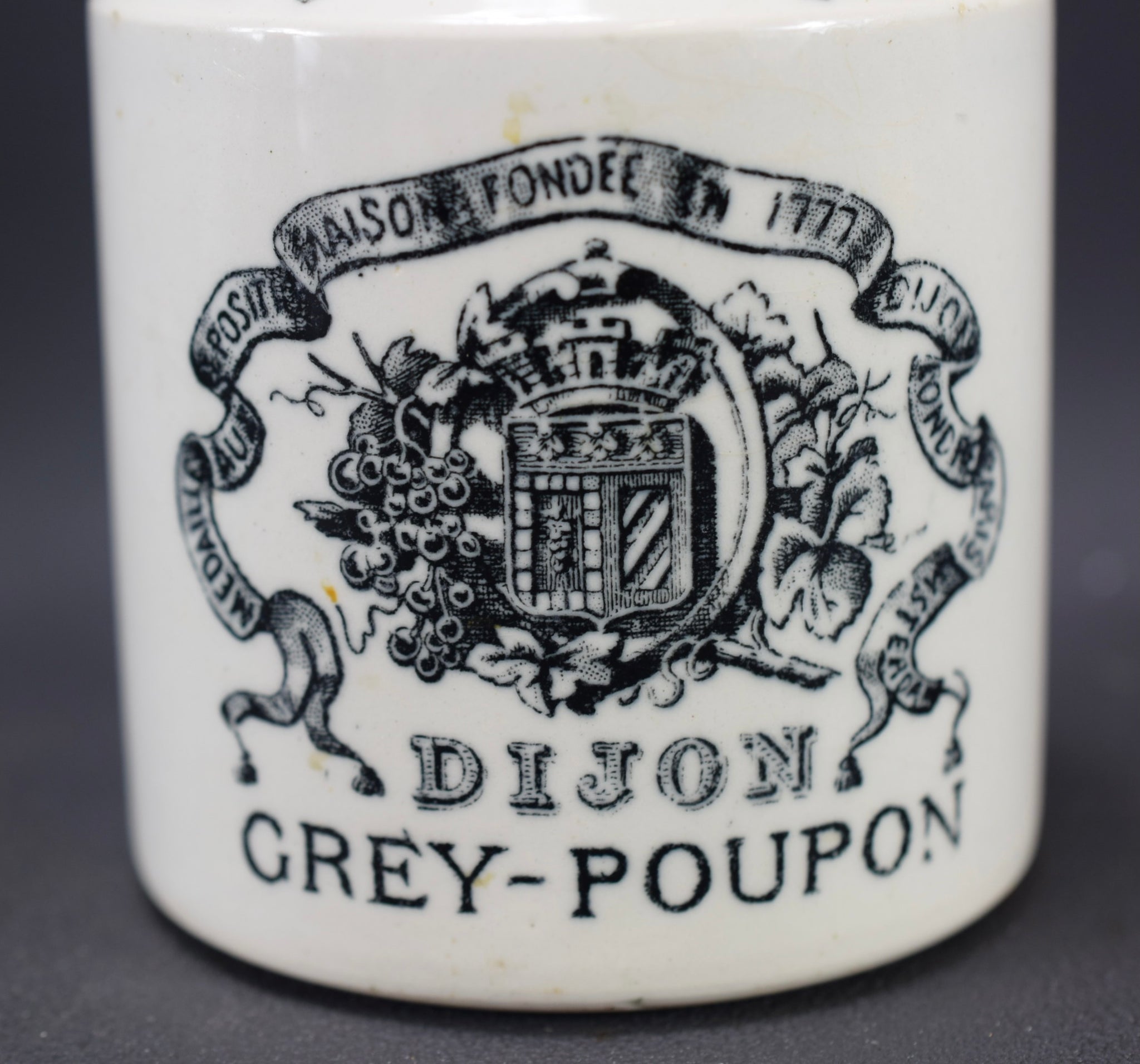 Grey Poupon Mustard Pot