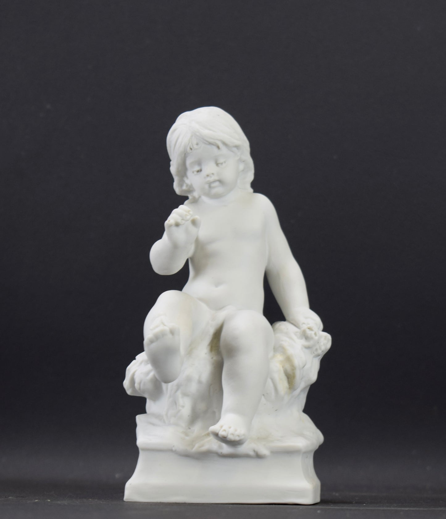 Bisque Porcelain Statue of a Child by Moreau Sevres Figurine