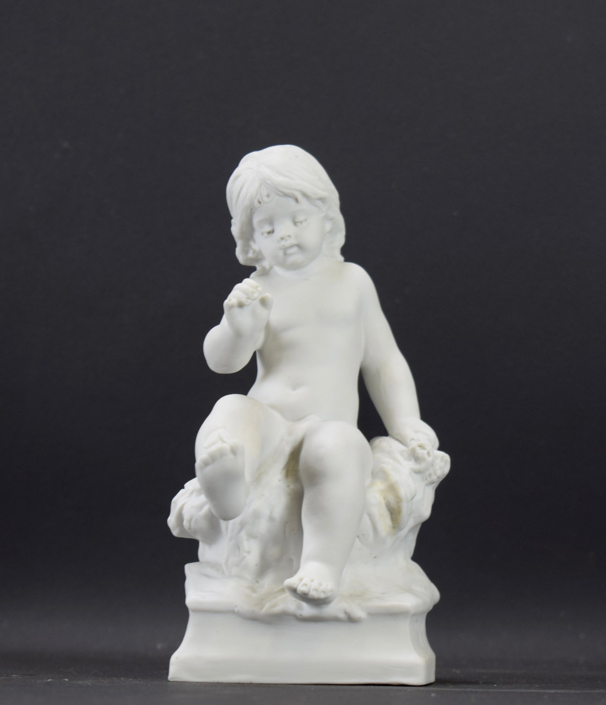 Bisque Porcelain Statue of a Child by Moreau Sevres Figurine