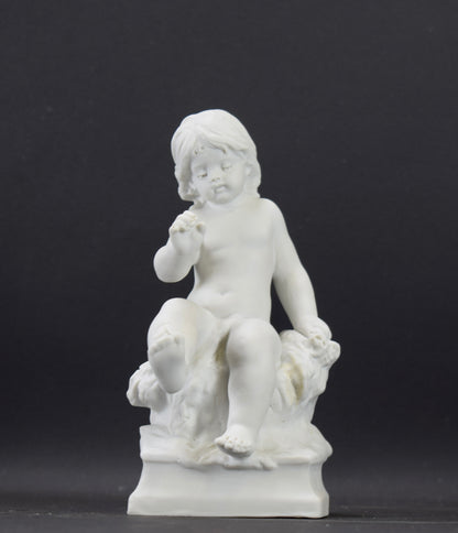 Bisque Porcelain Statue of a Child by Moreau Sevres Figurine