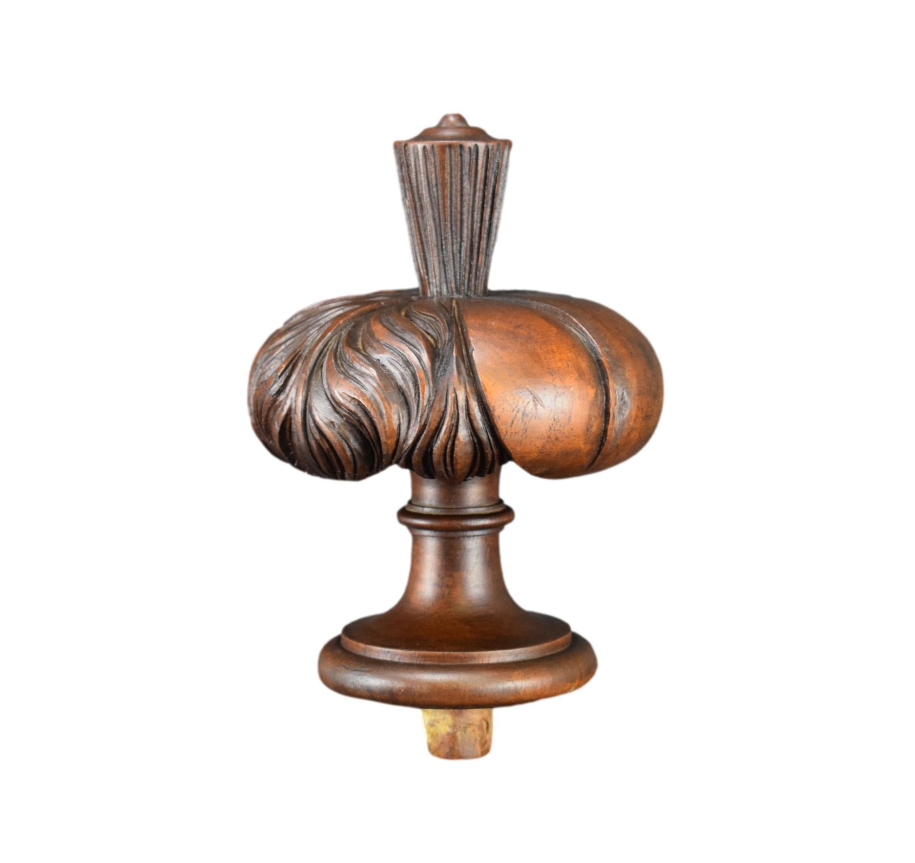 Vintage Stair Newel Finial Wood Furniture