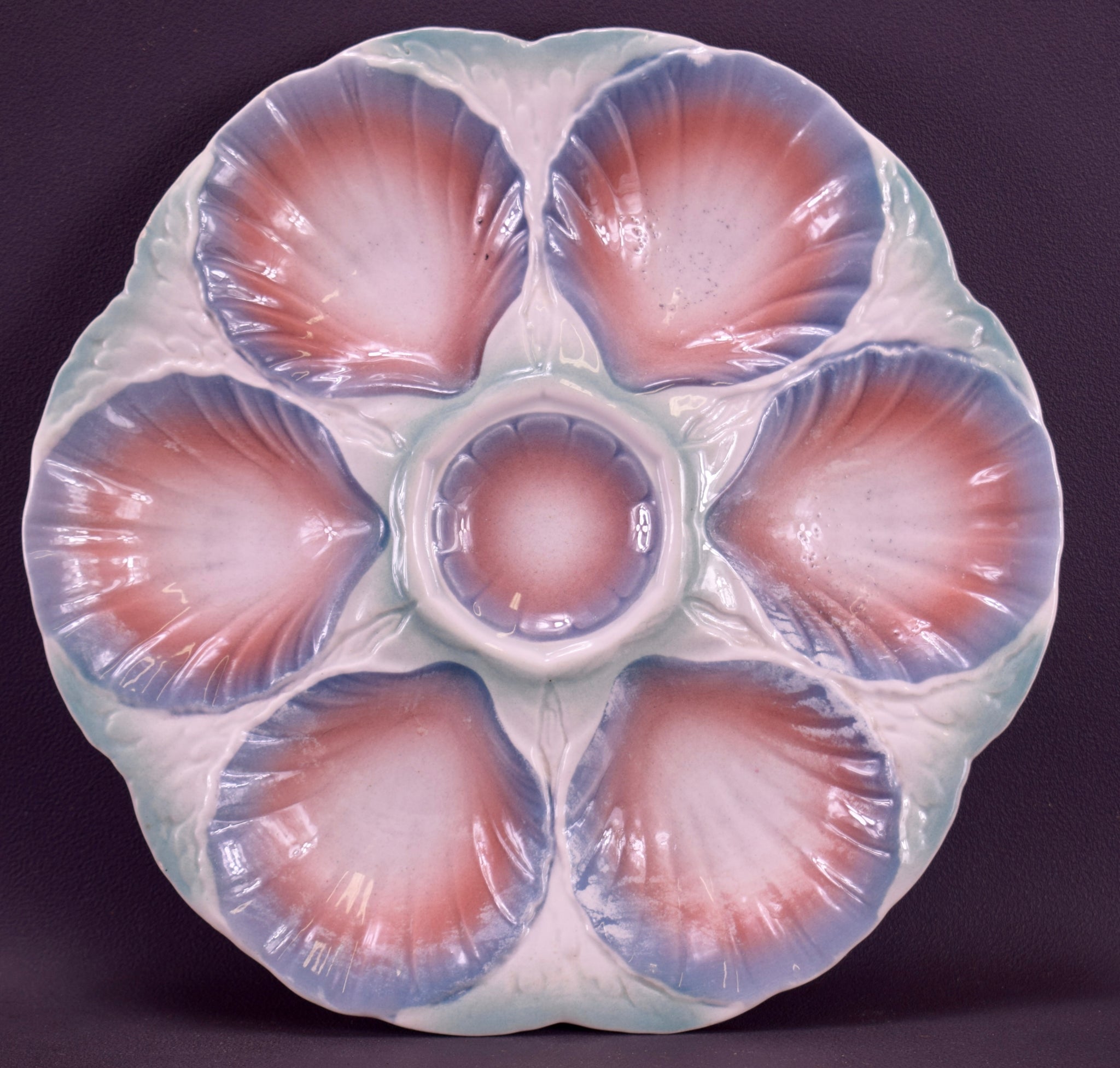 Sarreguemines Oyster Plate Pink