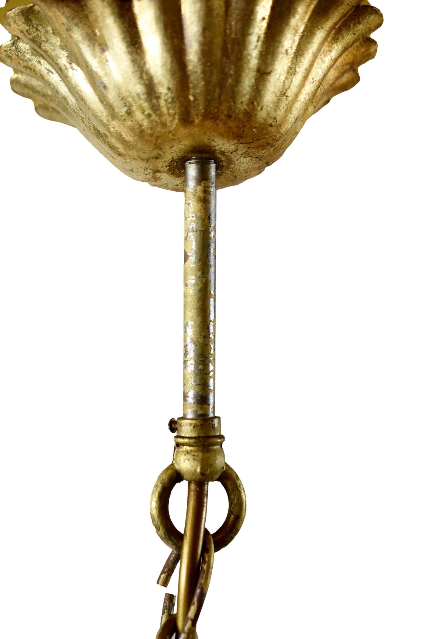 Lustre doré et blanc