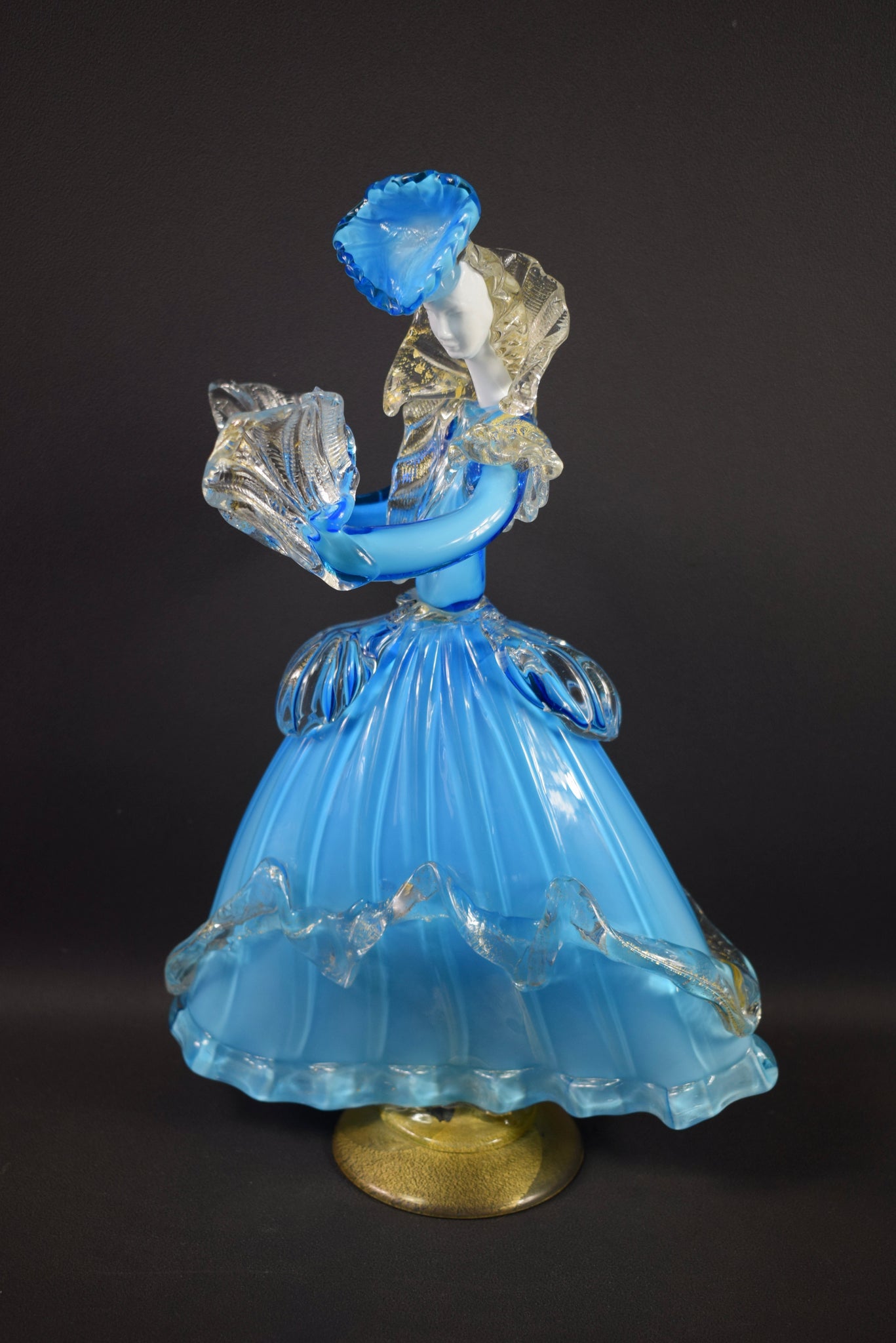 Large Figurine Murano Glass Opaline
