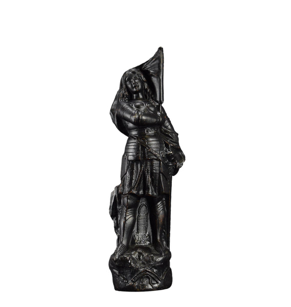 Saint Joan of Arc Statue, Religious Figurine, Saint Sculpture Signed