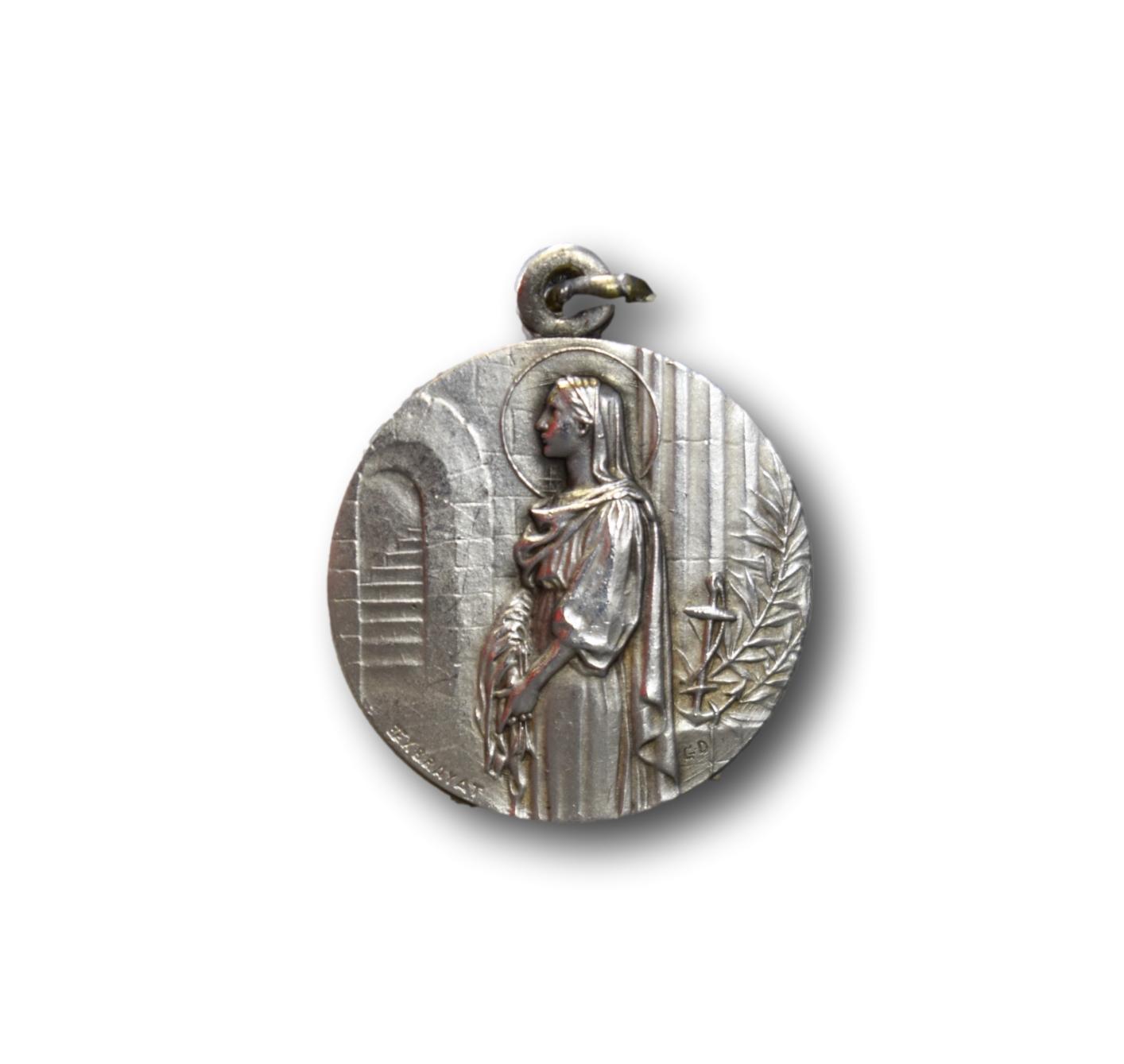 Saint Philomena Medal by Exbrayat Pendant Necklace Cure D'Ars