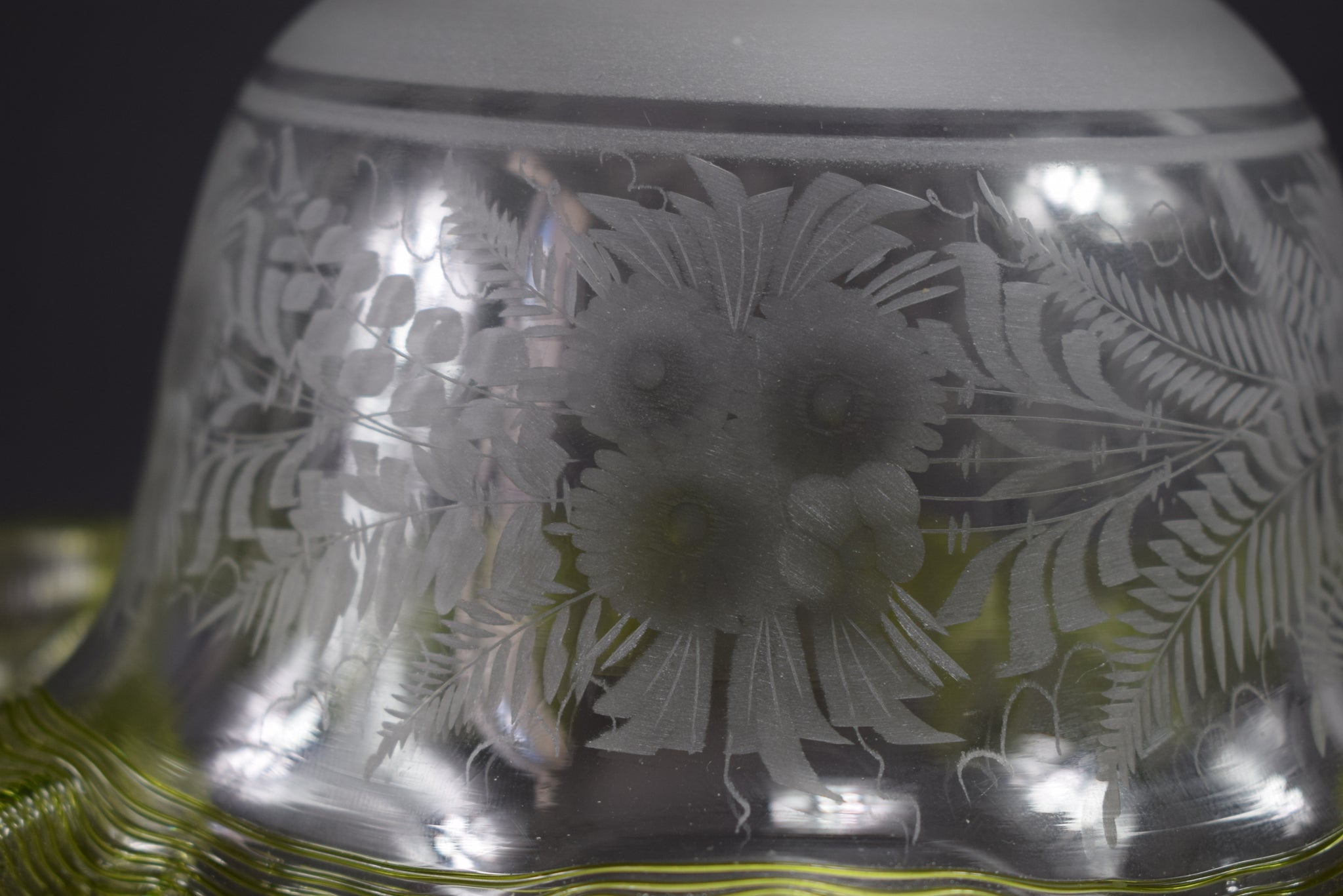 French Lamp Shade Ceiling Light Glass