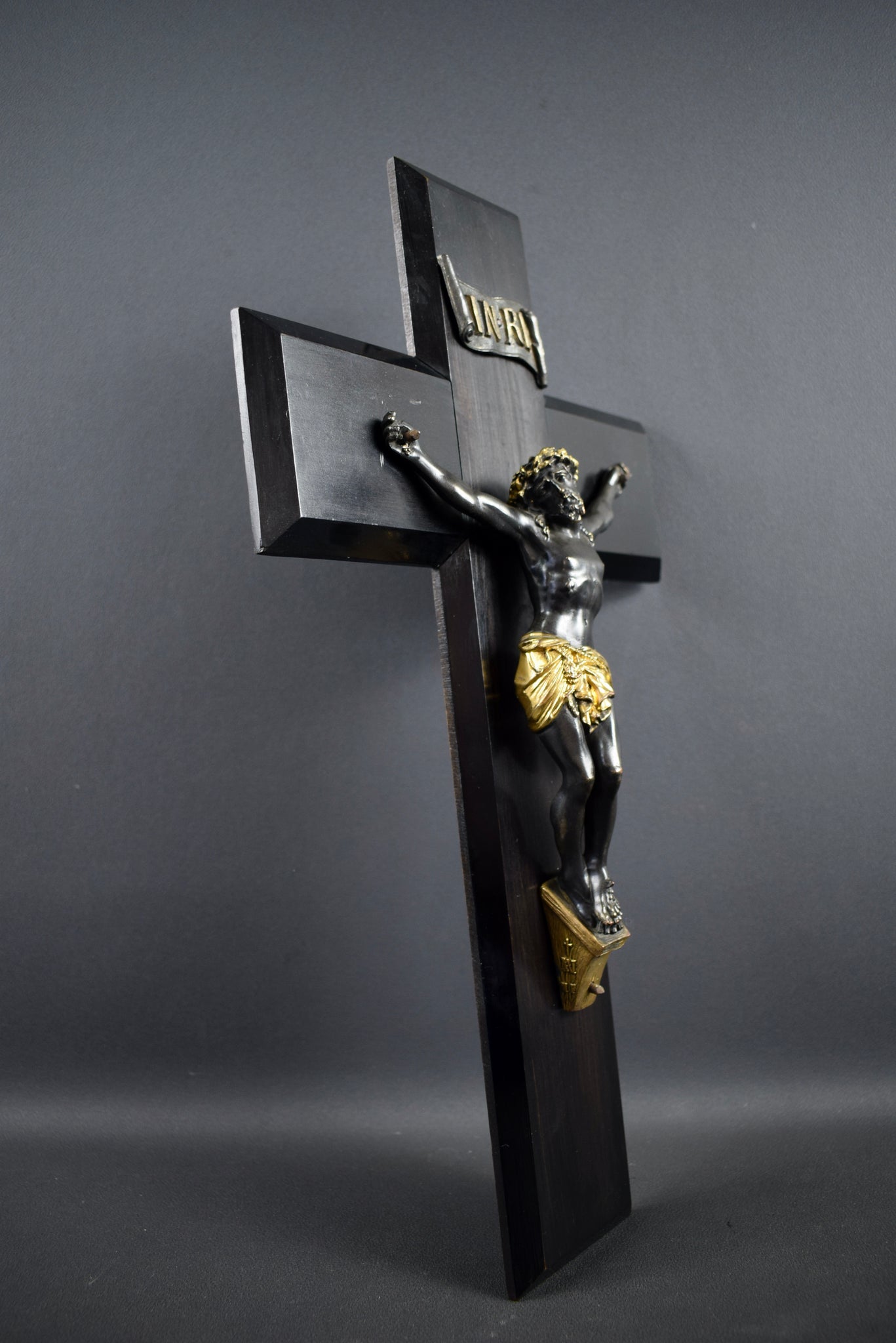 Carved Wood Wall Cross Crucifix