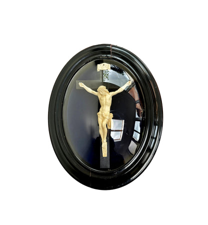 16" Crucifix Under Glass