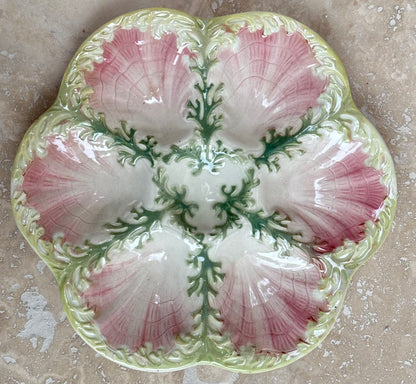 Green Seaweed and Pink Shell Plate