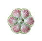 Majolica Oyster Plate Green Seaweed and Pink Shell Plate St Clement Keller Guerin