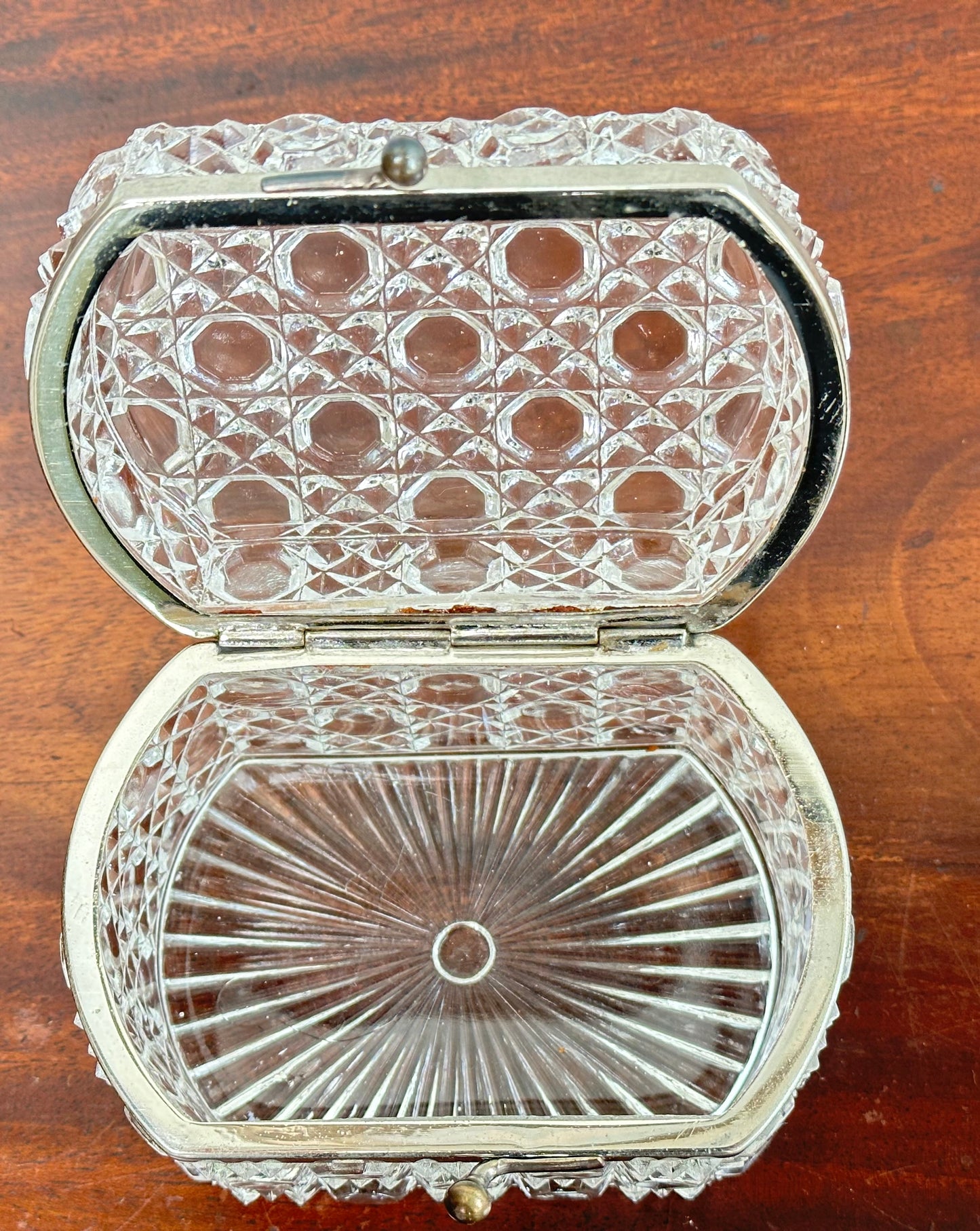 Cut Crystal Hinged Box