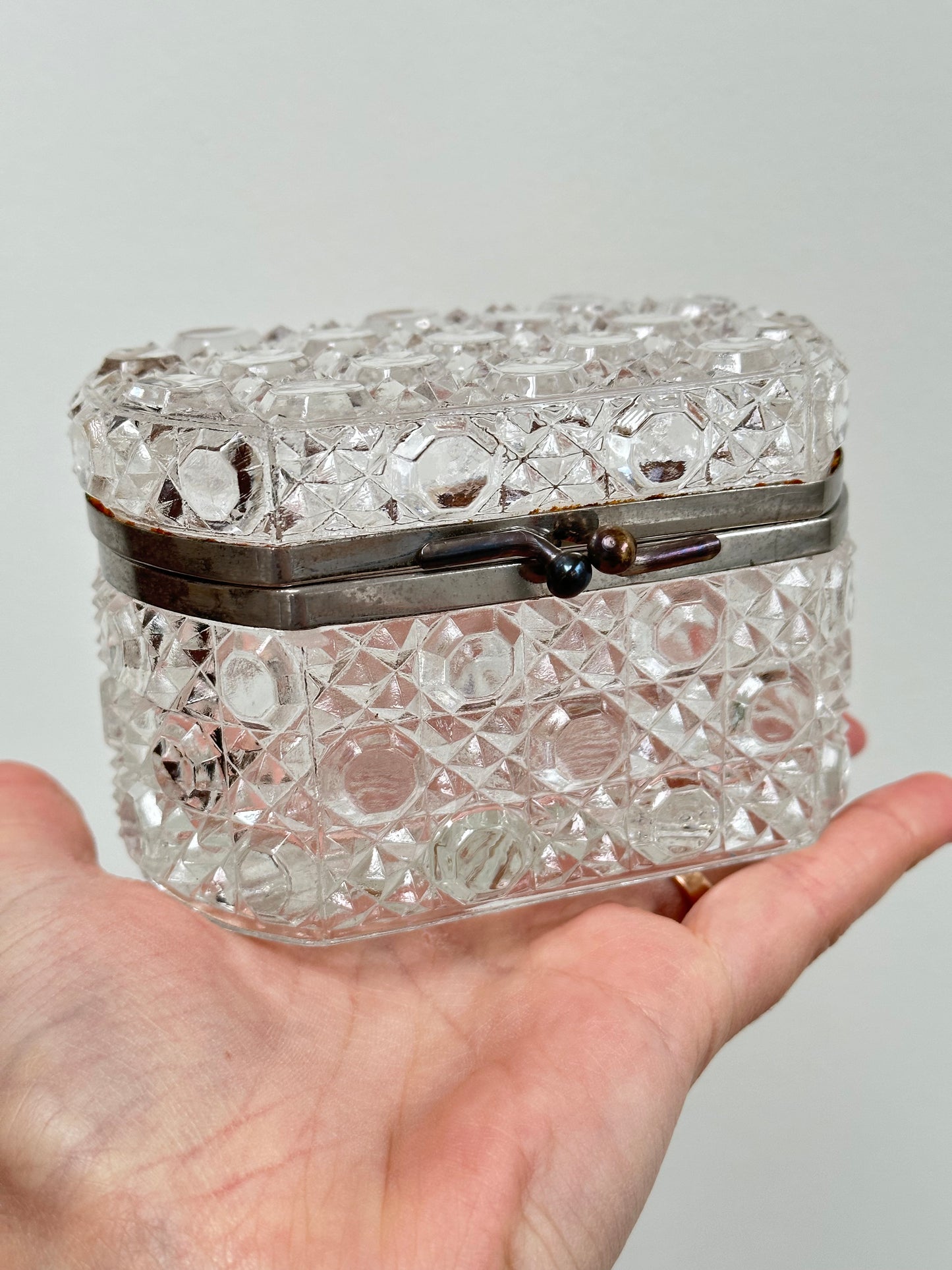 Cut Crystal Hinged Box