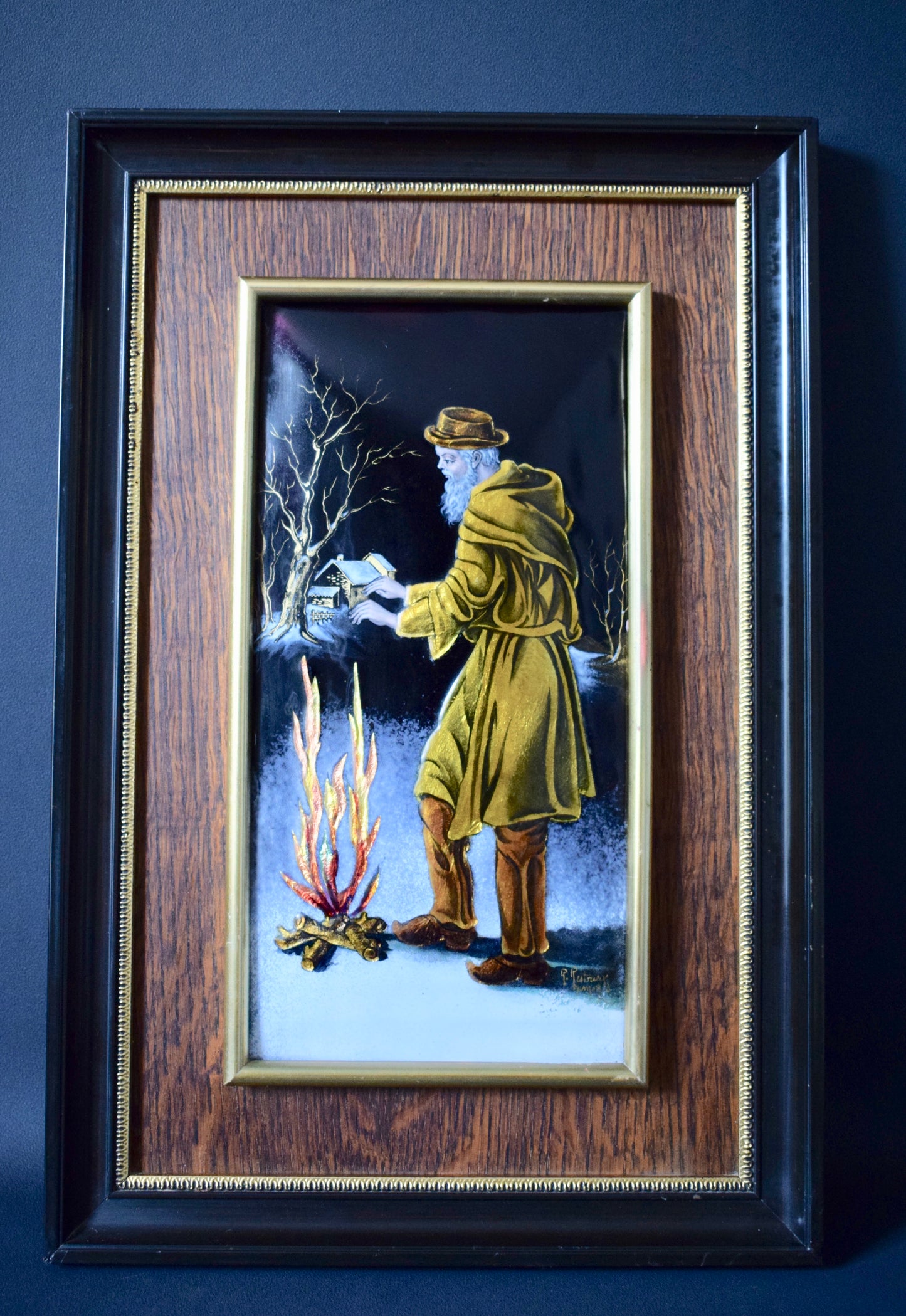 Limoges Enamel Plaque - Charmantiques