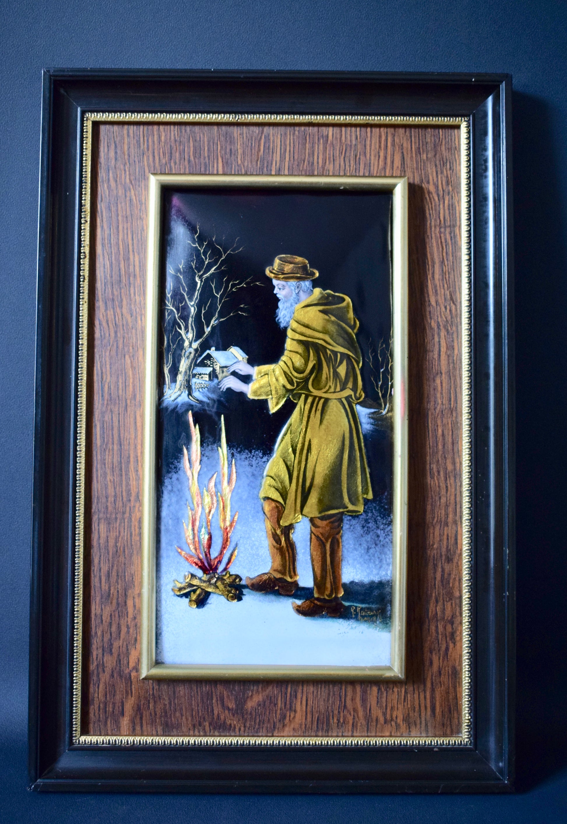 Limoges Enamel Plaque - Charmantiques