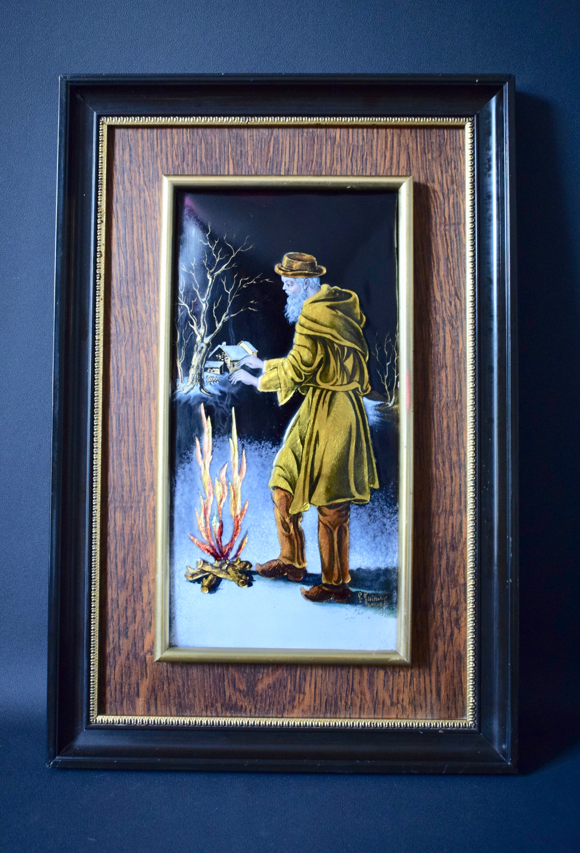 Limoges Enamel Plaque - Charmantiques