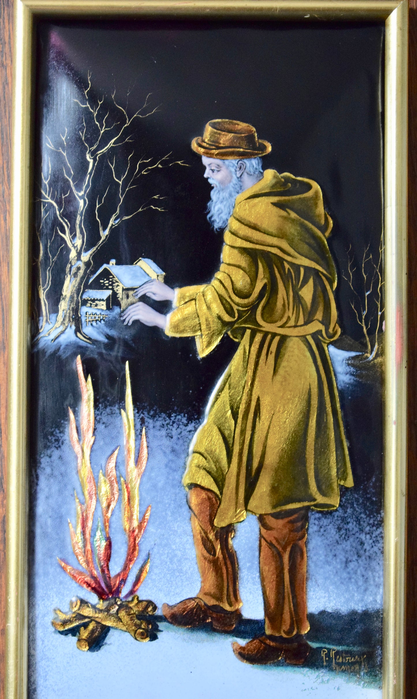 Limoges Enamel Plaque - Charmantiques