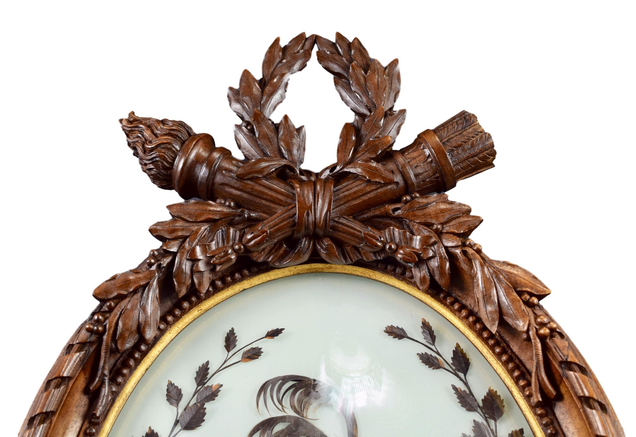 Louis XVI Hair Art Frame - Charmantiques