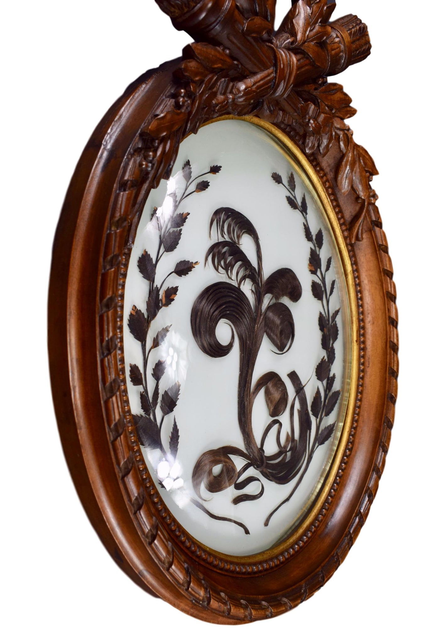 Louis XVI Hair Art Frame - Charmantiques