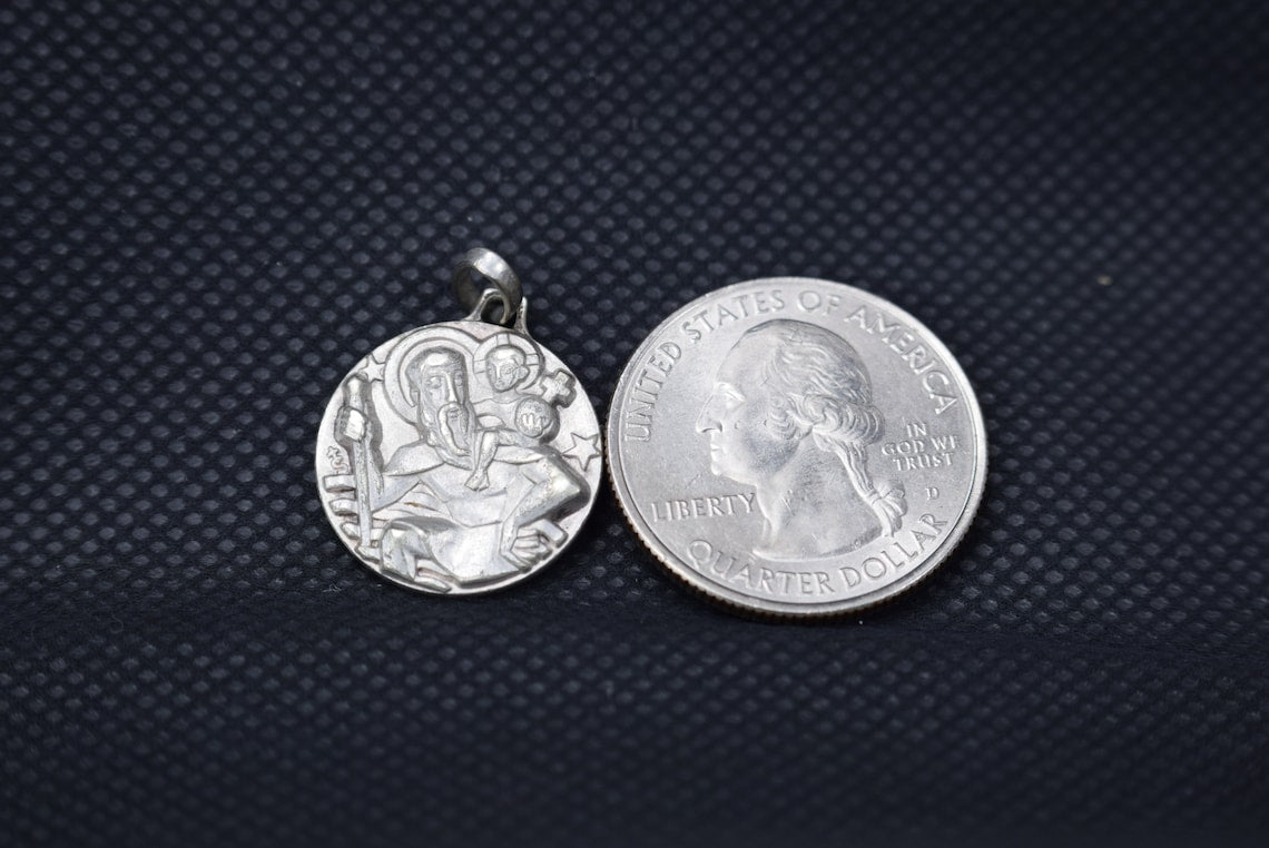 Modern St Christopher Medal