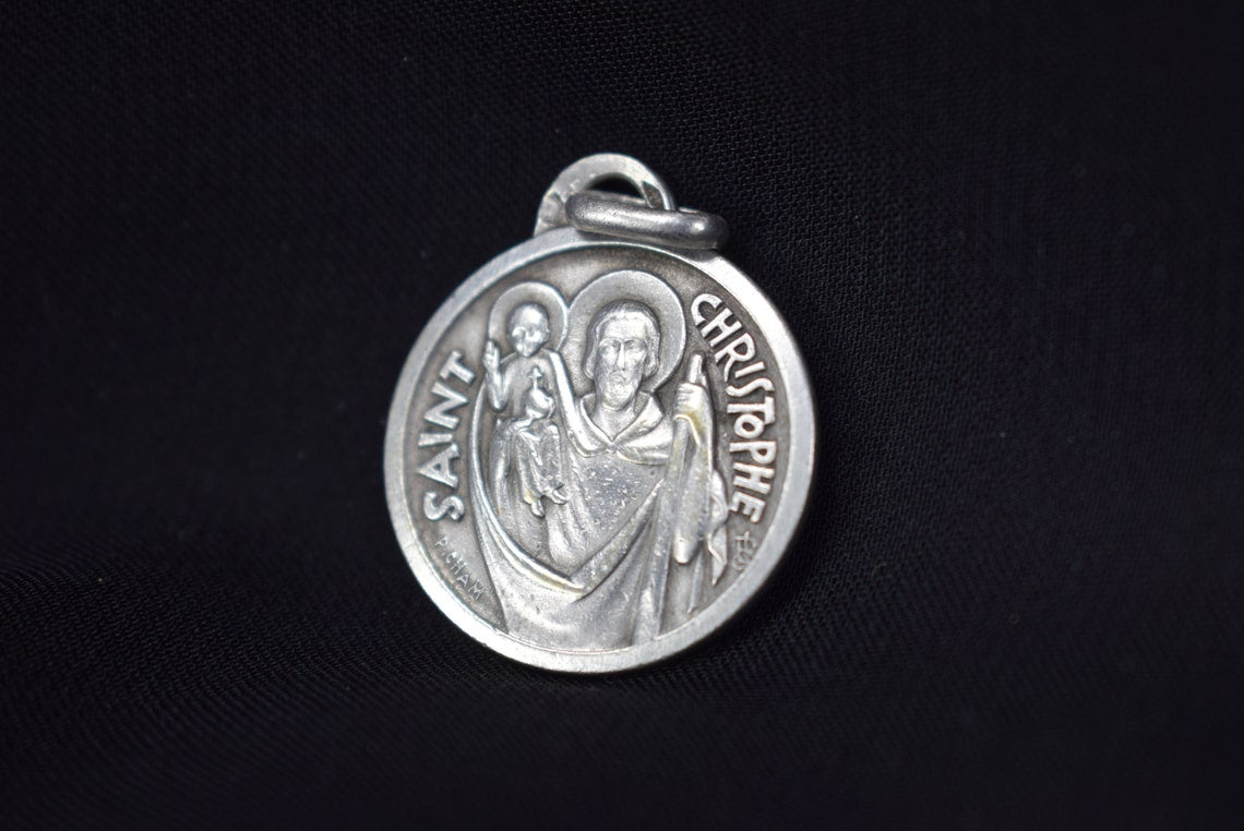 St Christopher Medal by Cham Silver