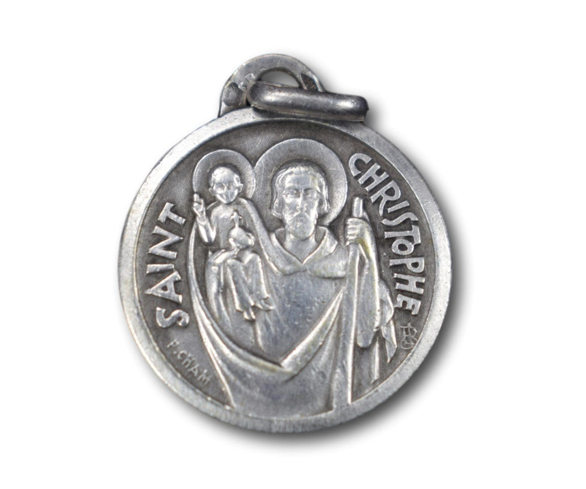 St Christopher Medal by Cham Silver