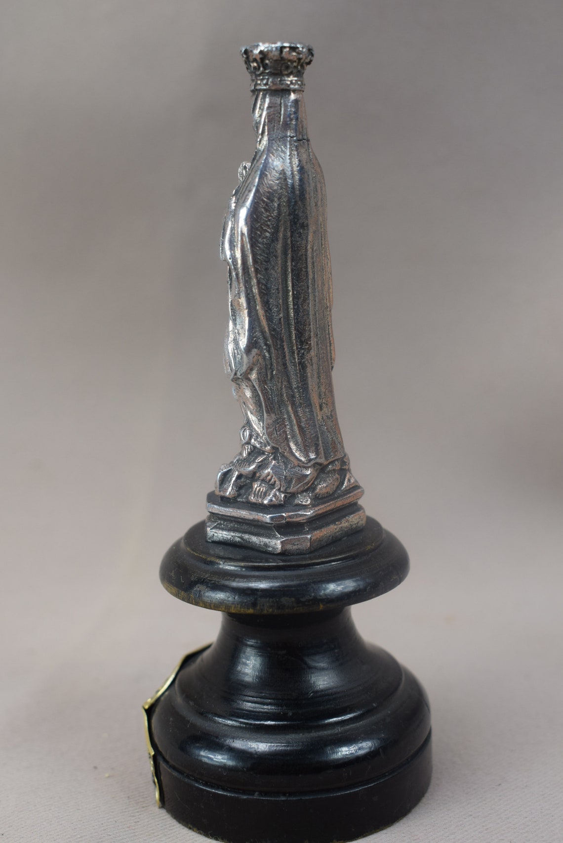 Vintage Virgin Mary Statue Marian Art Lourdes