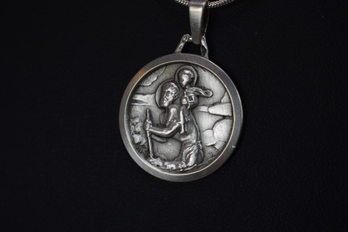 Pendentif Saint Christophe Argent