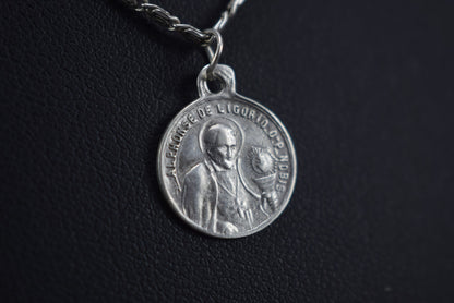 Saint Alphonse Marie de Liguori Pendant Mary Medal Our Lady of Help Charm