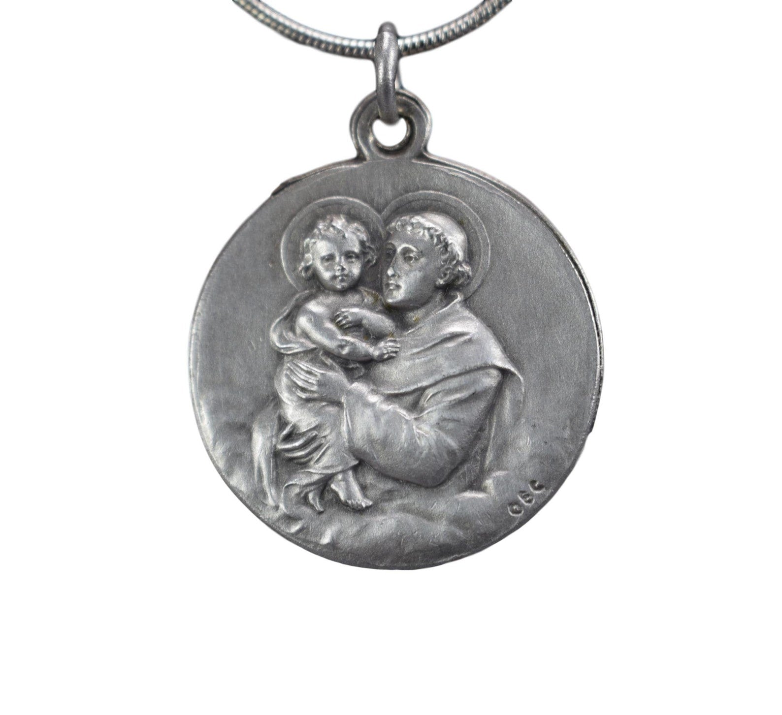 Saint Anthony of Padua Pendant Mary Medal Vintage