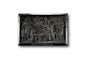 Victorian Black Gutta Percha Wall Frame Christmas Nativity Bethlehem