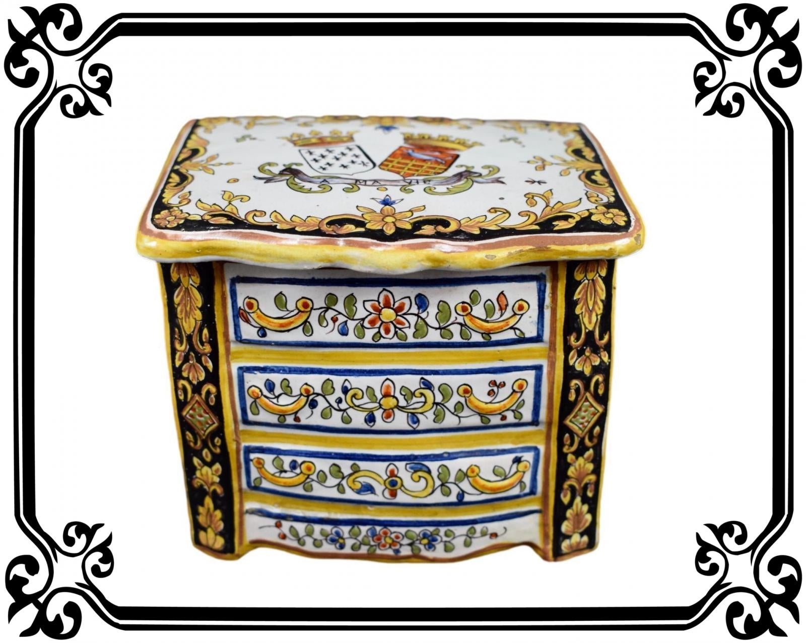 Earthenware Box Desvres